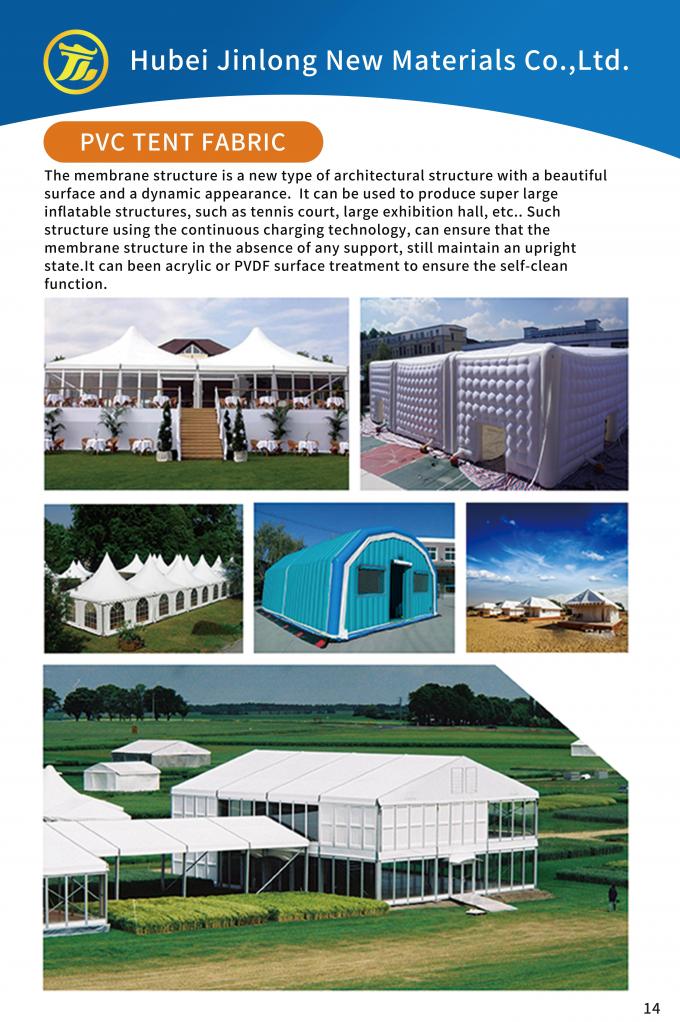 Fire Retardant 1000D*1000D Blackout PVC Tent Fabric