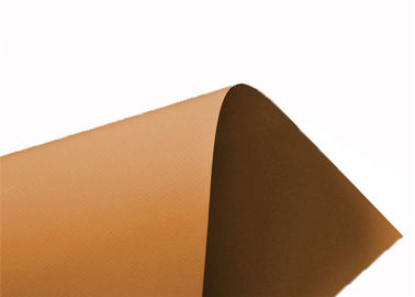 600 Gsm Tear Resistance PVC Canvas , Orange Color PVC Tarpaulin Roll
