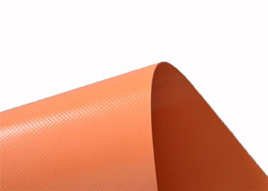 2.5m Orange Color Waterproof PVC Tarpaulin Plain Style Easily Washable