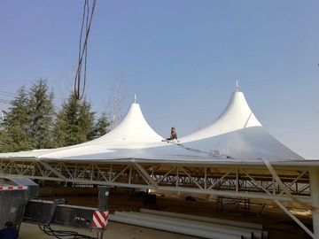 950gsm Tensile PVC Membrane Structure Shelter For Parking , Sunshade