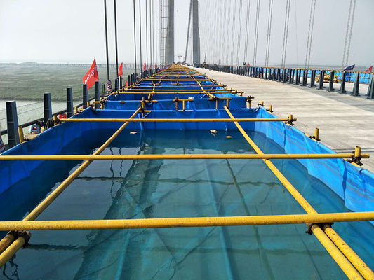 Frost Resistant PVC Tarpaulin Frame Water Tank For Bridge Bearing Test