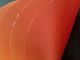 Orange Color Glossy Waterproof PVC Tarpaulin Canvas Adhesion Strength