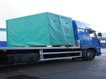 Flame Retardant PVC Coated Tarpaulin Fabric Rain And Sunshine Shelter Use