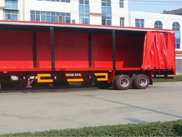Flame Retardant Soft Trailer Tarpaulin Side Curtain Rain Proof Easy To Open