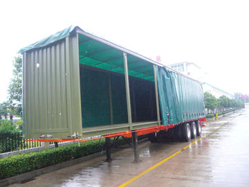 Flame Retardant Soft Trailer Tarpaulin Side Curtain Rain Proof Easy To Open