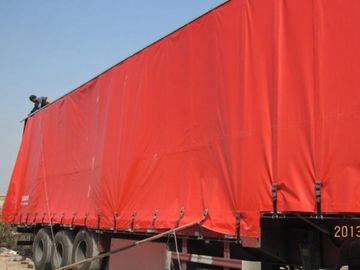 PVC Tarpaulin Truck Side Curtains , Cold Resistant Side Curtains For Cars
