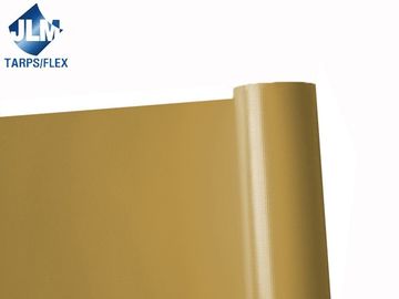Waterproof PVC Brown Tarpaulin Sheet Glossy / Matt Surface Optional