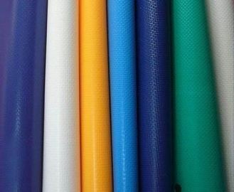 Black White Stripes Matte Waterproof PVC Tarpaulin Roll 680 Gsm Weight
