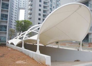 Architecture Tensile PVC Membrane Structure For Parking Shed Fire Resisirance