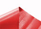 Orange Color Glossy Waterproof PVC Tarpaulin Canvas Adhesion Strength