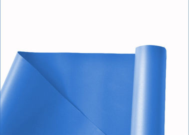 1000 *1000 18 * 18 Laminated Blue Waterproof PVC Tarp Roll Outstanding Tearing Strength