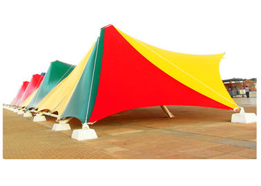 Architecture Tensile PVC Membrane Structure For Parking Shed Fire Resisirance