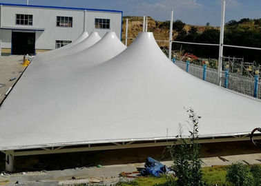 Architecture Tensile PVC Membrane Structure For Parking Shed Fire Resisirance