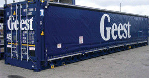 Wide Width PVC Tarpaulin Side Curtain For Truck 650gsm To 1150gsm
