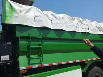 Waterproof PVC Truck Cover / PVC Tarpaulin For Garbage Truck Cover Easy To Clean