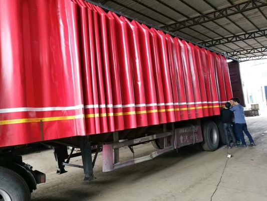 Rainproof Truck PVC 900gsm Tarpaulin Side Curtain