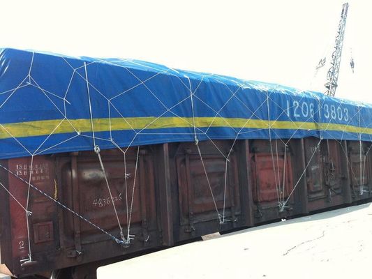 Cold Resistant 420gsm PVC Coated Tarpaulin Fabric For Cargo Cover