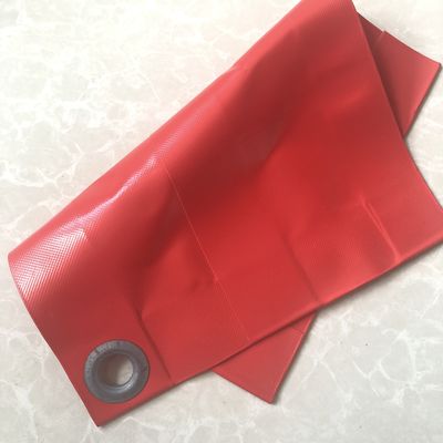 Cold Resistant 420gsm PVC Coated Tarpaulin Fabric For Cargo Cover