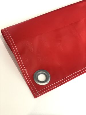 1.5m Width PVC Coated Tarpaulin With Eyelets